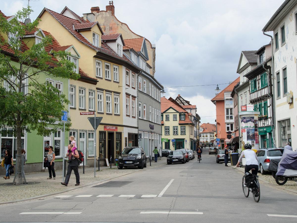 Ferienwohnung Lange Bruecke Erfurt Esterno foto